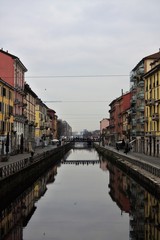Naviglio grande in Milan, Italy