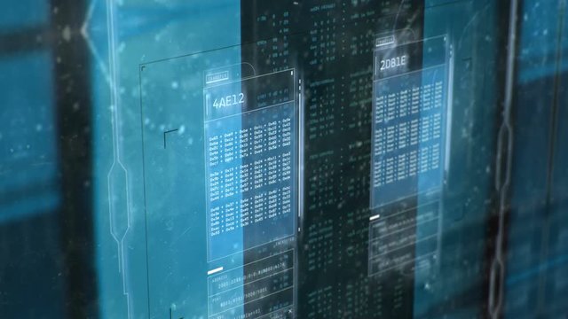 Hackers breaching network security, hacking attack in progress, data loss. Beautiful hacking background