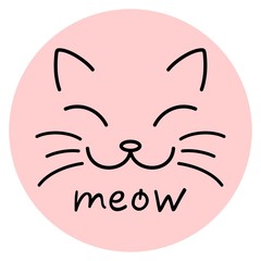 Meow: cat face