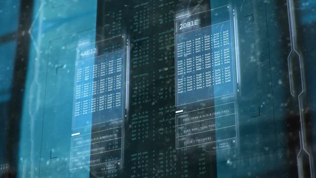 Professional hacking attack. Network security breach, falsifying data, crime. Beautiful hacking background