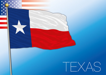Texas federal state flag, United States