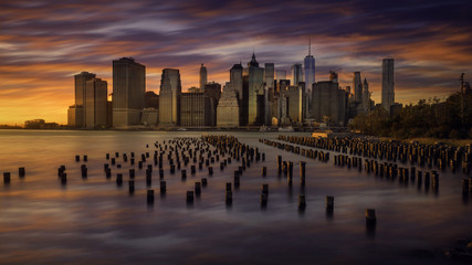 NYC Skyline - Sunset