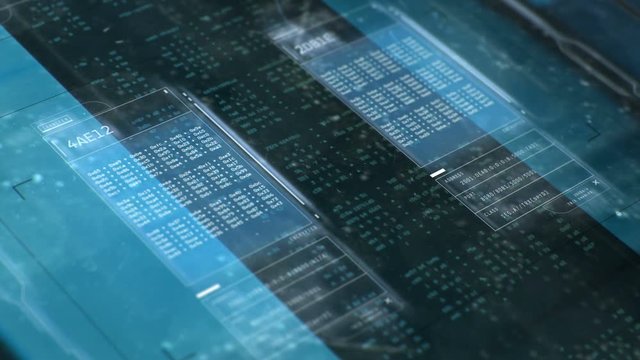 Hacking background, futuristic computer screen with programming code strings. Beautiful hacking background