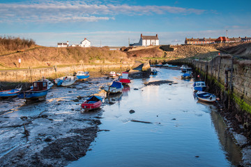 Seaton Sluice Natural Harbour / Seaton Sluice is a village on the Northumberland coast, with a...