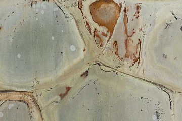 Fotobehang Close up of grey quartzite formed. © Dmytro Synelnychenko