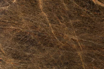 Fotobehang Brown granite surface for decorative works or texture. © Dmytro Synelnychenko