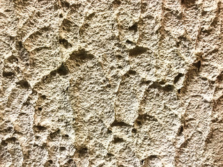 Samples of decorative plaster for concrete surfaces