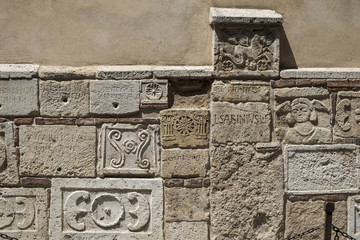 Montepulciano, Siena, Italy: historic buildings