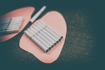 Lungs and cigarettes. The concept of harm and the effects of cigarettes on the lungs.