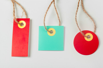 label isolated on white