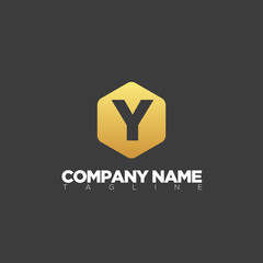 y modern letter logo template