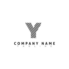 y modern letter logo template