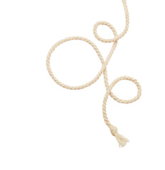 Beige cotton twisted rope