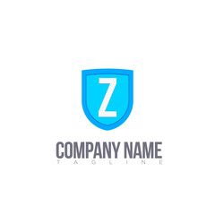 z modern letter logo template