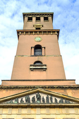 Fototapeta premium Denamrk - Zealand region - Copenhagen - tower of the Cathedral Church of Our Lady