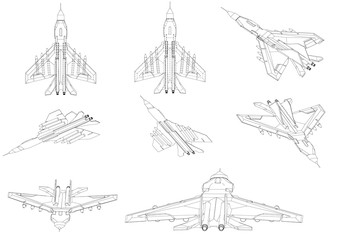 3d model of a fighter