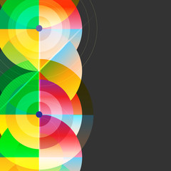 Obraz premium Geometryczny kolorowy abstrakcjonistyczny tło