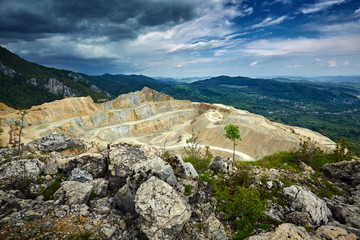Limestone quarry