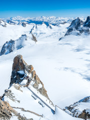 Fototapeta na wymiar Mont Blanc mountain in France