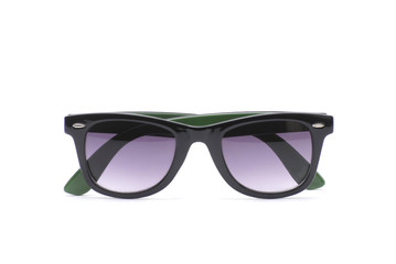 Image of a pair of retro sunglasses isolated on white