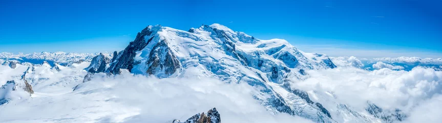 Foto op Plexiglas Mont Blanc Mont Blanc berg in Frankrijk