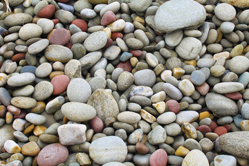 Colorful pebbles detail