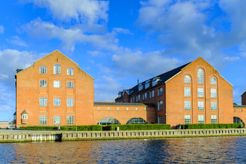 Denmark - Zealand region - Copenhagen - panoramic view of the contemporary architecture and water canals of the Christianshavn district