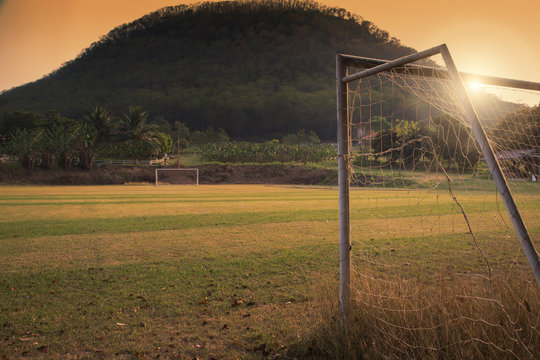 soccer field in the rural