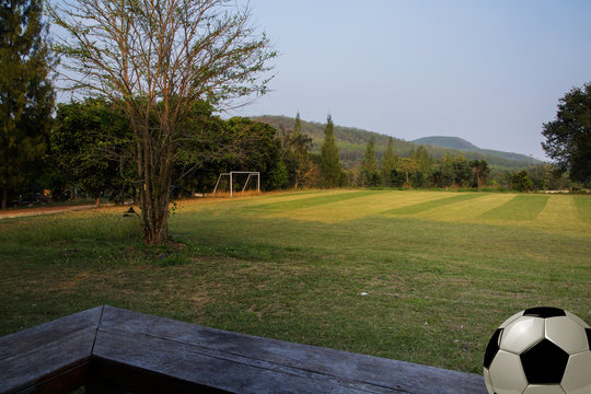 soccer field in the rural