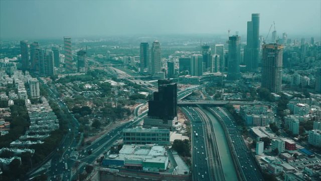 view of city tel aviv traffic