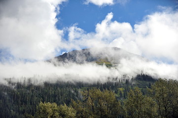Mountains and glaciers of Alaska