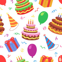 Birthday Seamless Pattern