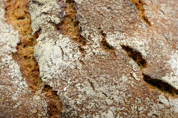 german dark bread texture background