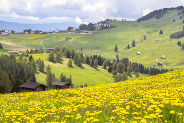 Sciliar in the clouds, South Tyrol, Italy