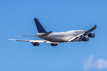 Passanger airplane taking off