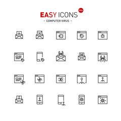Easy icons 44a Computer virus