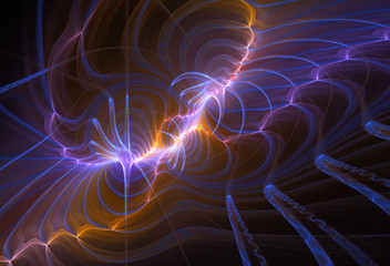 abstract multicolored fractal pattern