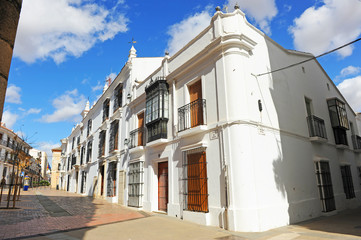 Calle de Almendralejo, provincia de badajoz, Extremadura, España