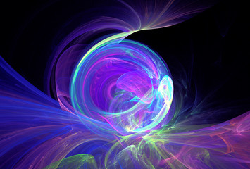 abstract multicolored fractal pattern