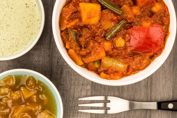 Indian Style Vegetarian Masala Curry