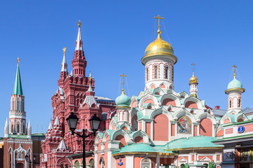 Fototapeta na wymiar Kazansky Cathedral in Moscow, Russia