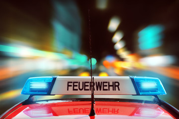 Feuerwehr Einsatz in der Nacht