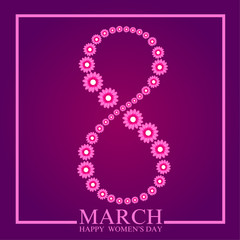 8 March Womans Day background