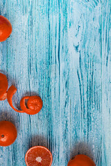 Fruit, citrus, Orange, Aquamarine, Colour, Blue, Juicy, Tasty