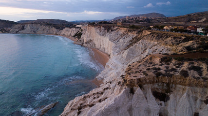 Scala dei Turchi in South Italy, Sicily at the mediterranean Coast