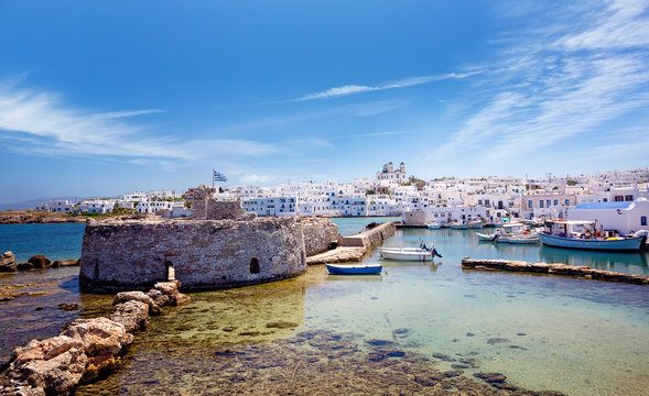 Travel Greece: Picturesque Naousa village, Paros island, Cyclades, Greece