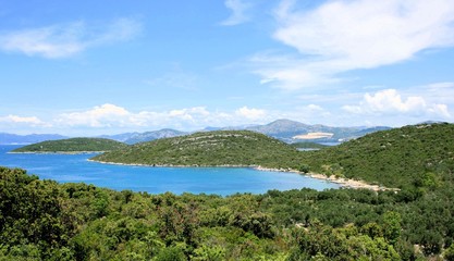 Fototapeta na wymiar view on the peninsula Peljesac, Croatia