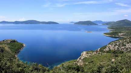 view on the peninsula Peljesac, Croatia