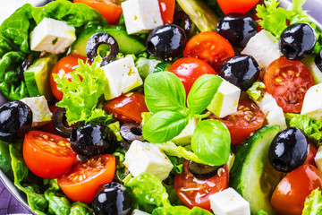 Bunter frischer salat( griechischer art )