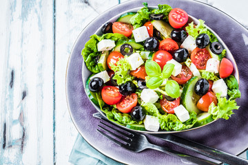 Bunter frischer salat( griechischer art )